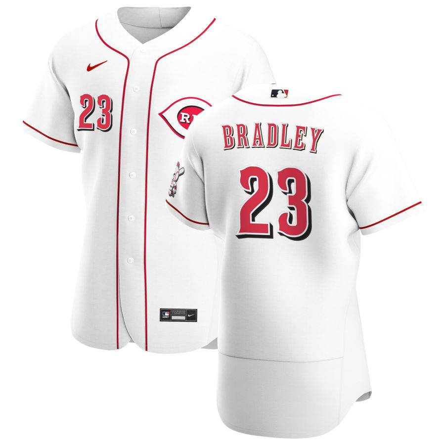 Cincinnati Reds 23 Archie Bradley Men Nike White Home 2020 Authentic Player MLB Jersey